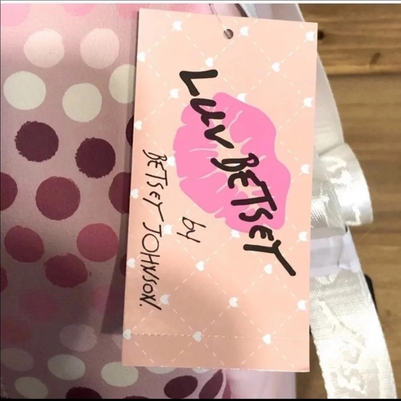 Betsey Johnson Pink Polka Dot Backpack - Picture 3 of 3